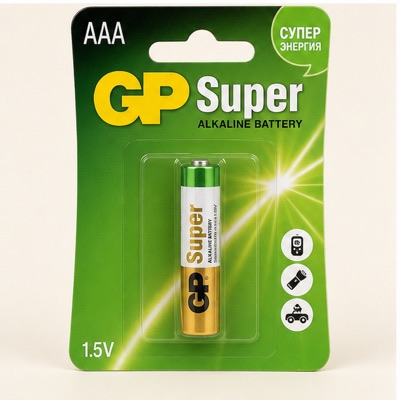 Батарейка GP Super ААА 1 ШТ 01210