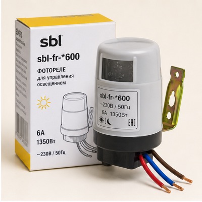 Фотореле sbl-fr-*600 6A 1350Вт