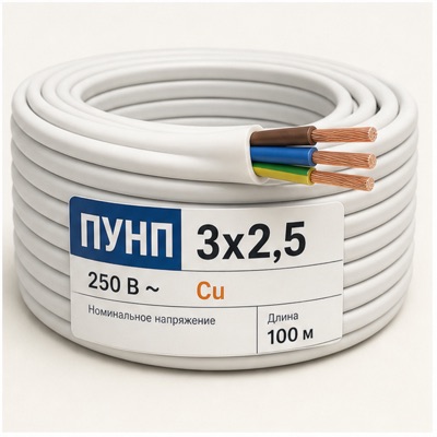 Провод ПУНП 3х2,5