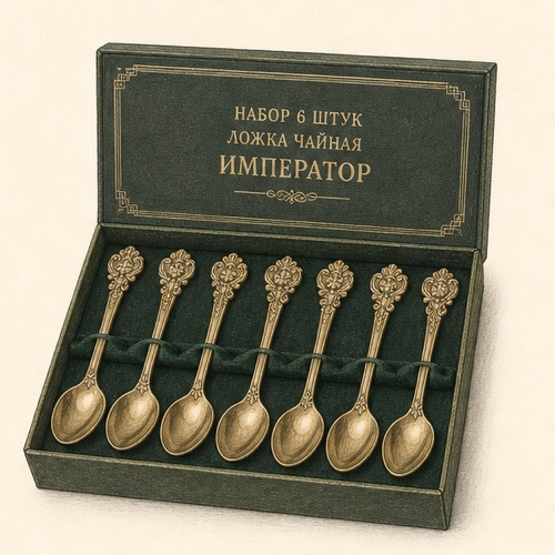 Набор 6шт ложка 3387 чайная Император