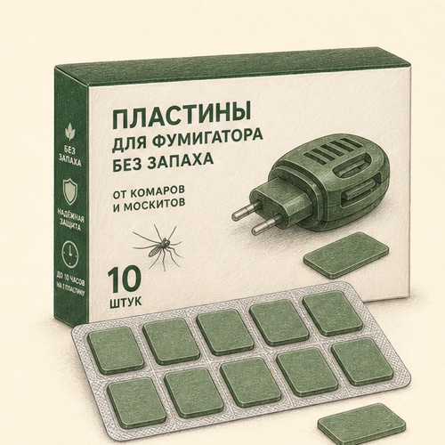 Пластины от моли Тайга ИН-102