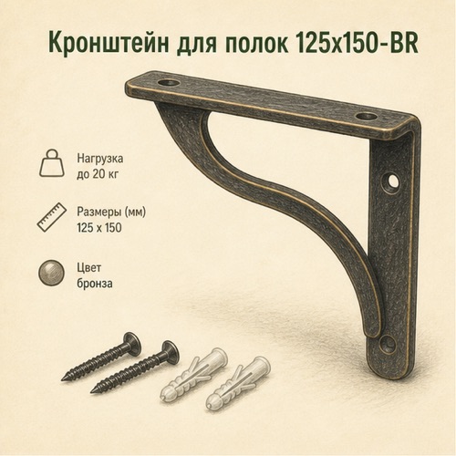 Кронштейн д/настен. крепл. бака 3/4" 1202