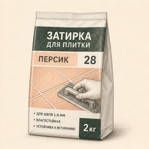 Затирка для плитки ЦЕРЕЗИТ персик  28