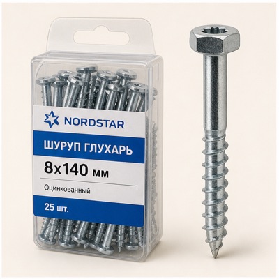 Шуруп глухарь 8х140