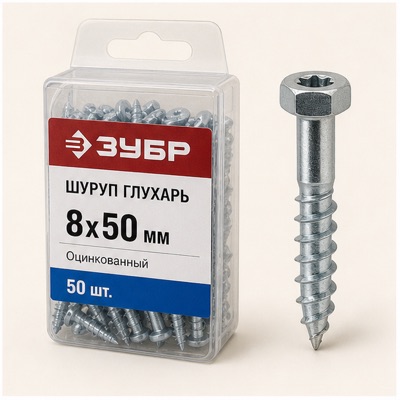 Шуруп глухарь 8х50