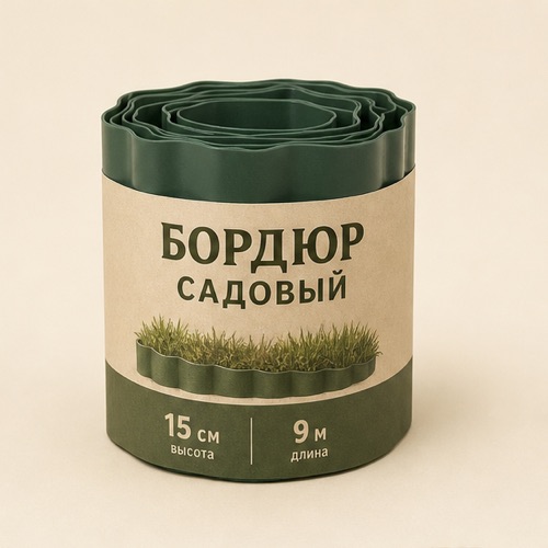 Лента бордюр садовая Дом мастеров 15см*10м
