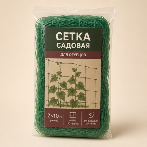 Сетка шпалерная для огурцов 2х10м