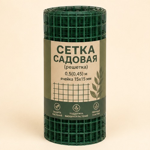 Сетка Садовая (решетка) 0,5(0,45)м ячейка 15х15