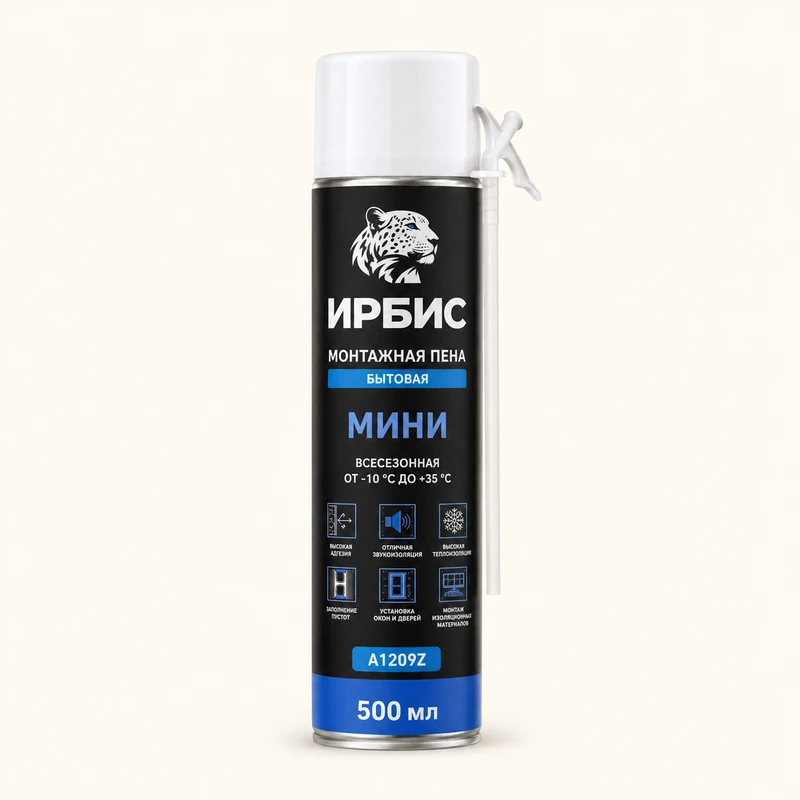 Пена монтажная ИРБИС МИНИ 500мл A1209Z