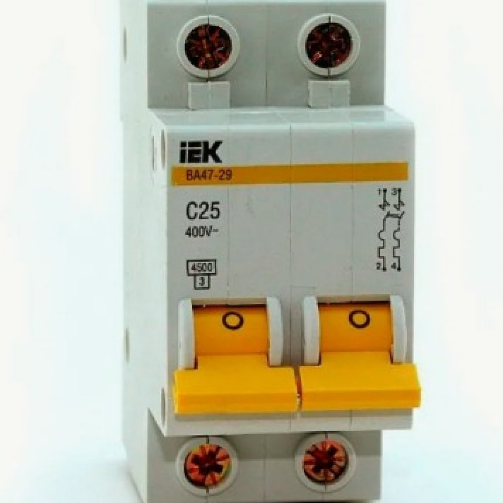 Автомат 2 полюсный С25 Эра