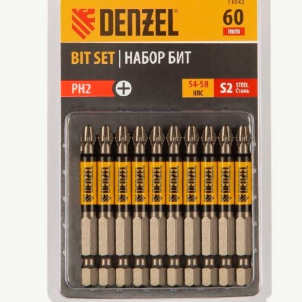 Бита 60мм PH2 Дензел 11642