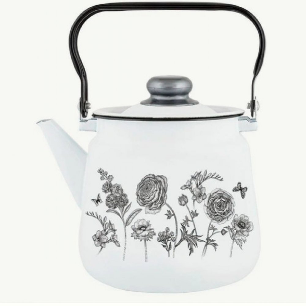 Чайник 3,5л Серебристые розы 1с26с