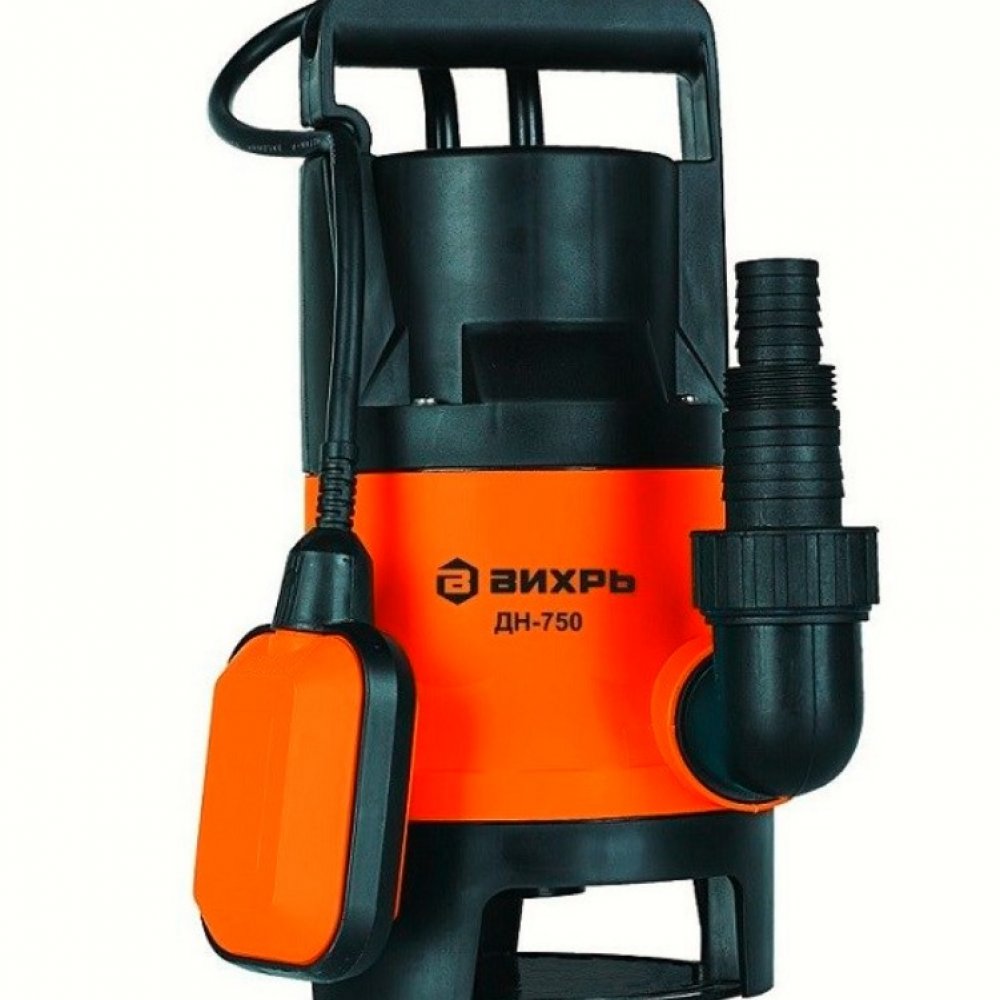 Дренажный насос ВИХРЬ ДН-750 750Вт 68/2/2 Напор 8м