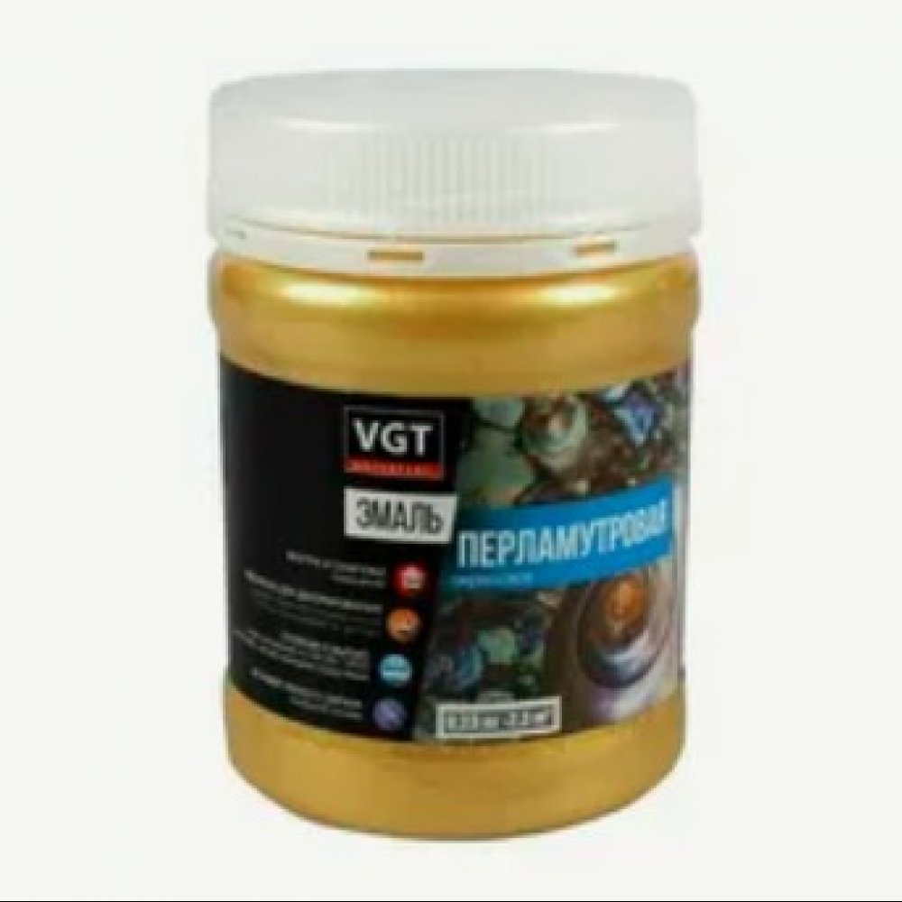 Эмаль глянц акриловая перламутровая золото ВГТ 12972