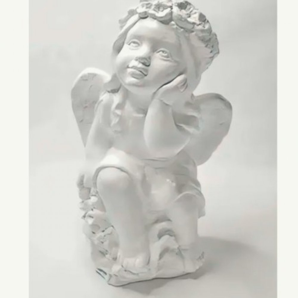 Фигурка Гипс Ангел задумчивый