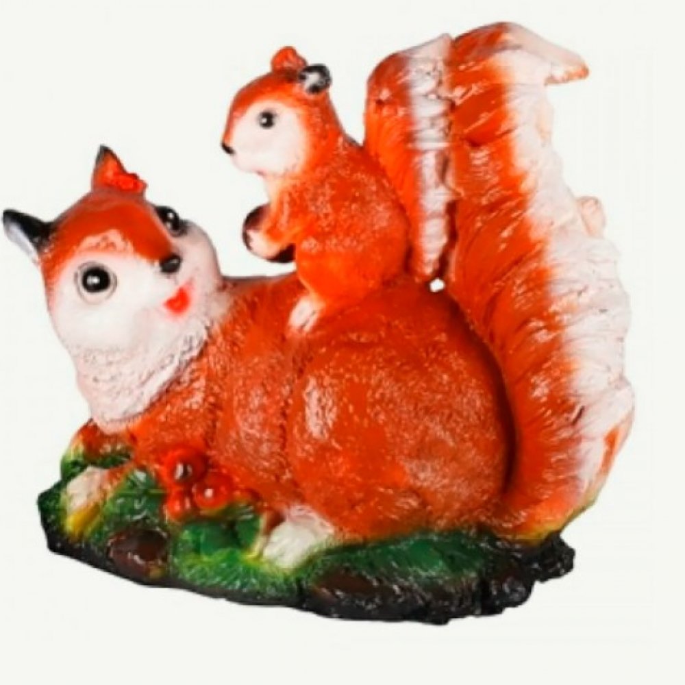 Фигурка Гипс Белка с бельчонком