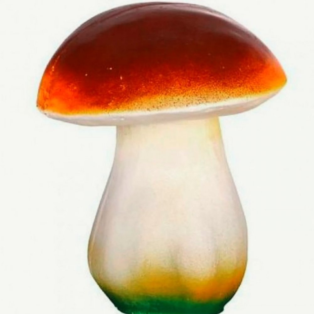 Фигурка Гипс Гриб Боровик Белый