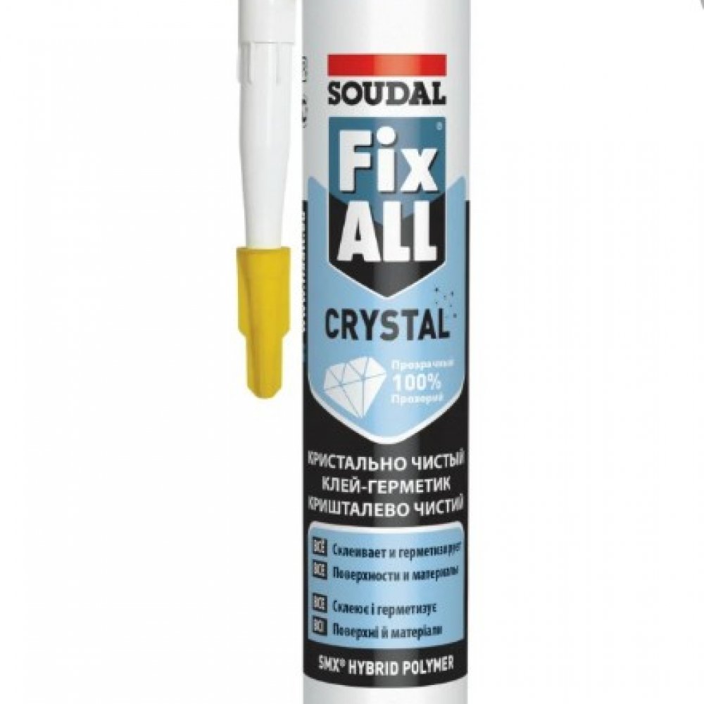 Герметик клей Саудал Фикс Алл прозрачный