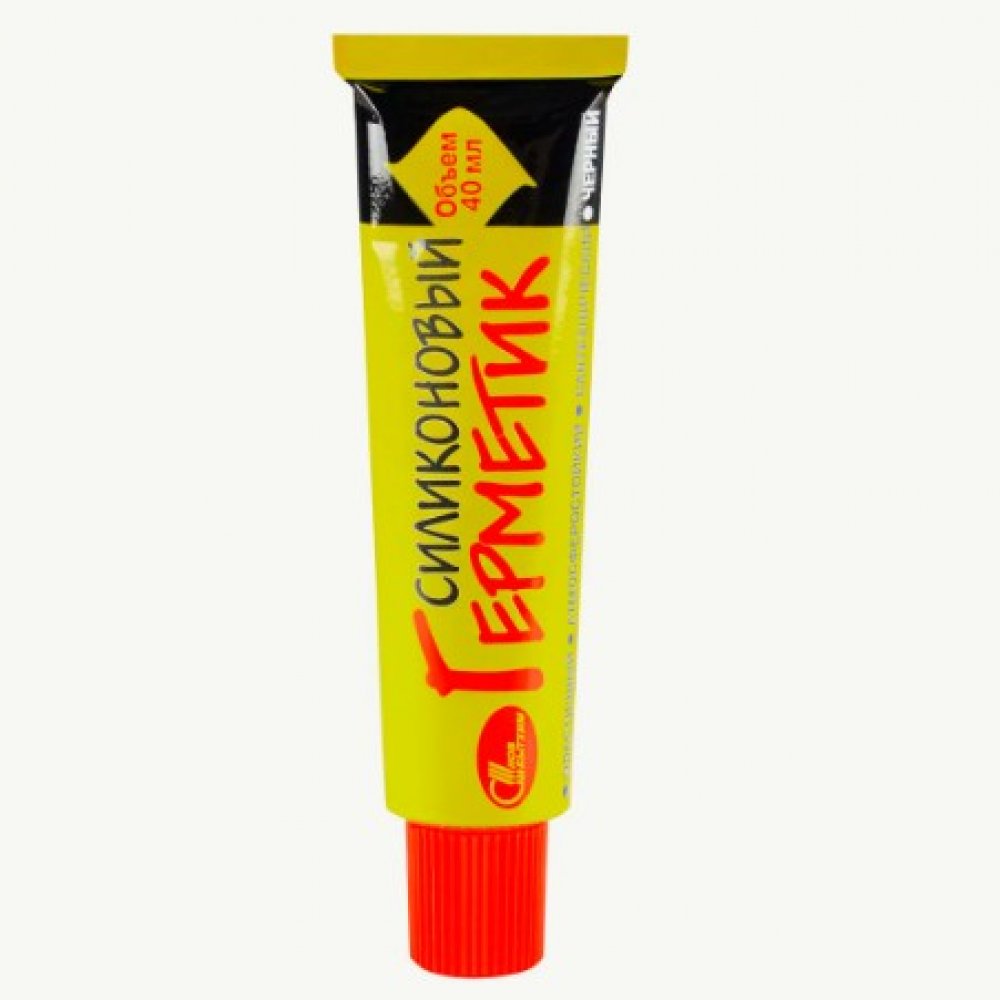 Герметик силикон чёрный 40мл Новбытхим