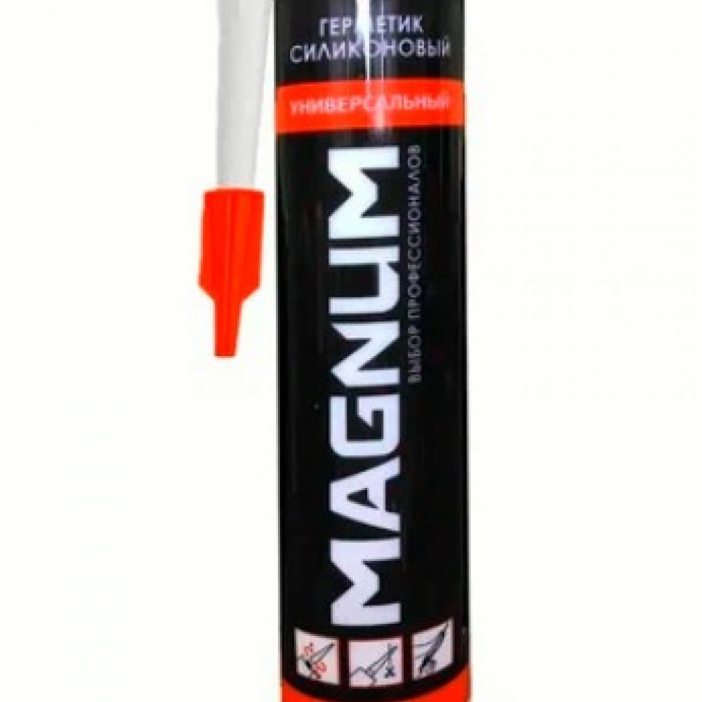 Герметик силиконовый МАГНУМ 280г бесцветный 280мл