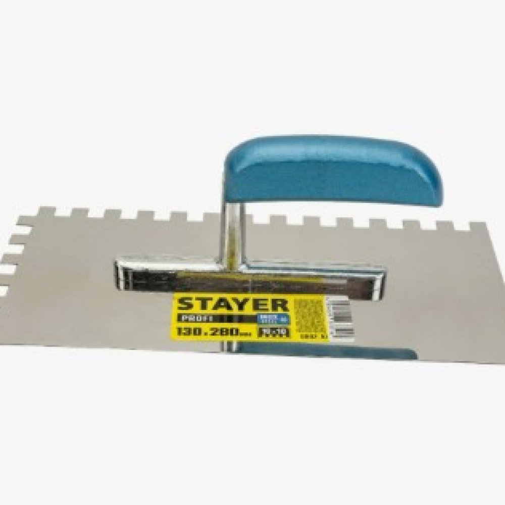 Гладилка штукатурная стальная 130х280мм СТАЕР 0802-10