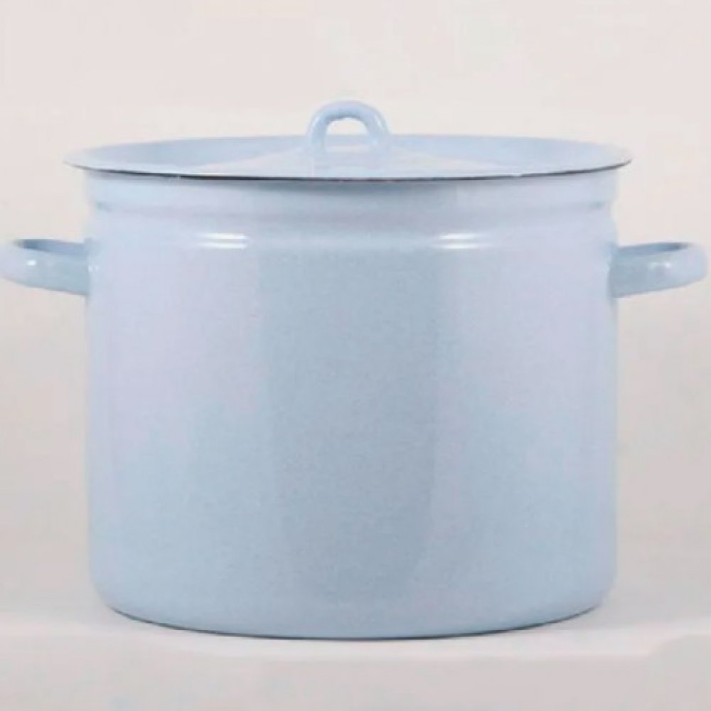 Кастрюля 11л серо-голубая эмалированная 20-1623/4