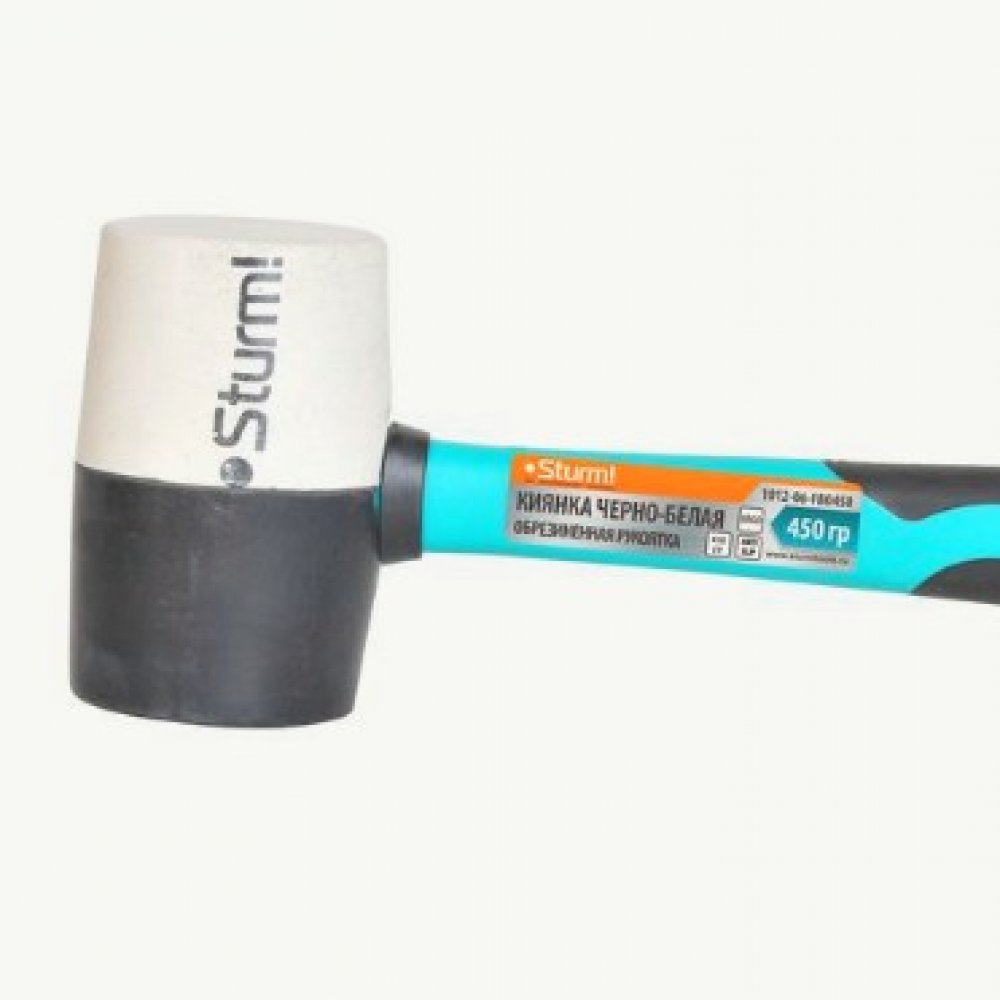 Киянка Ч/Б Штурм обрезиненная рукоятка 450г 1012-06-FB0450