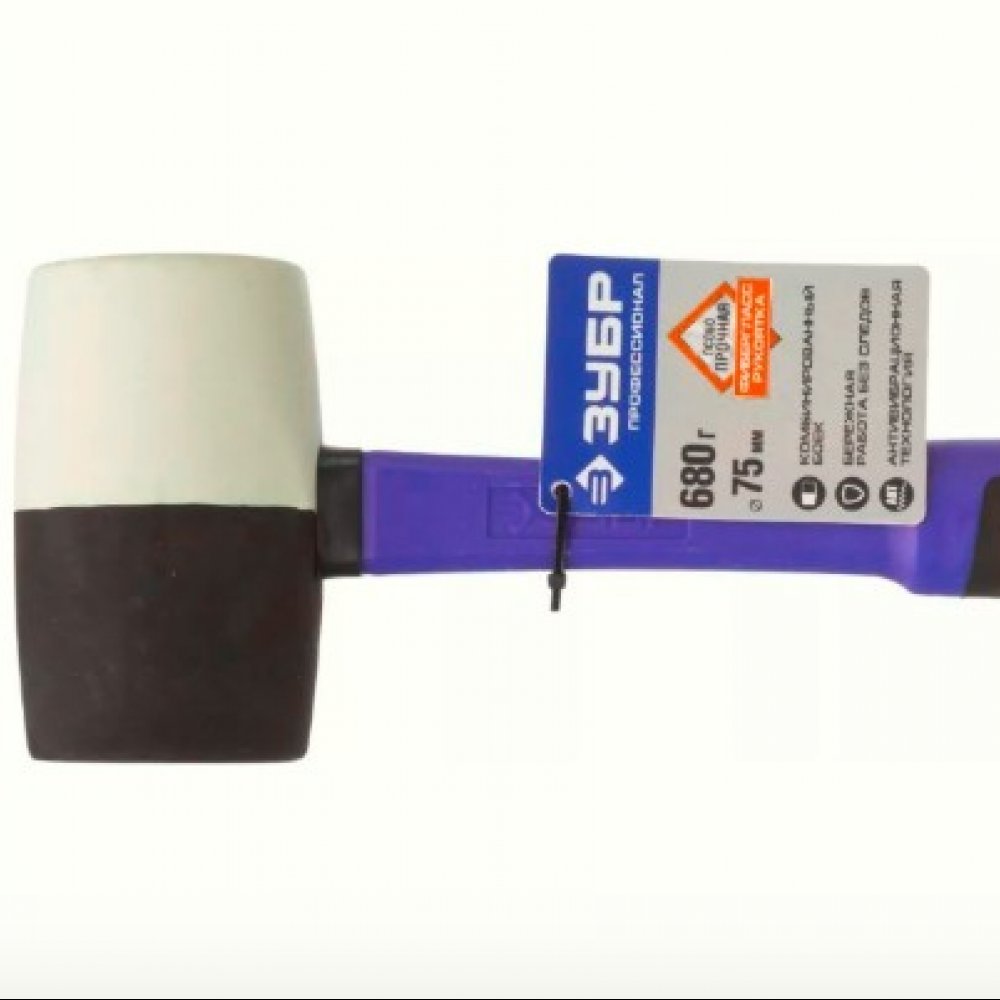 Киянка резиновая 750мм 680г Зубр Ч/Б 20532-680