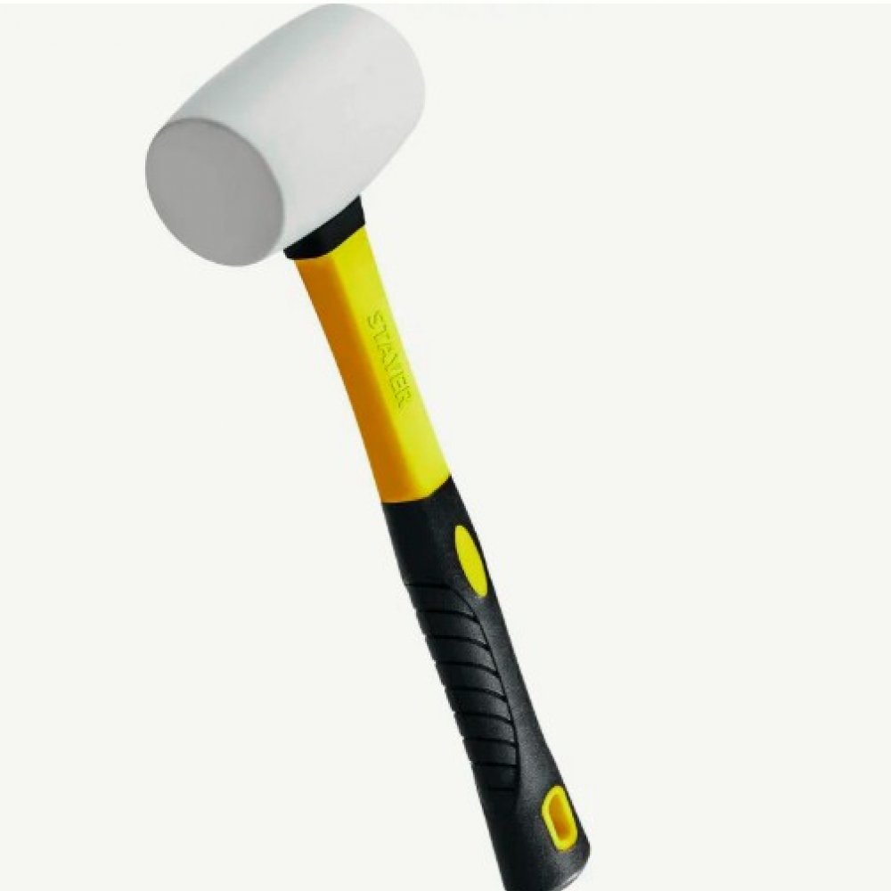 Киянка резиновая 90мм 900г СТАЕР белая 20533-900