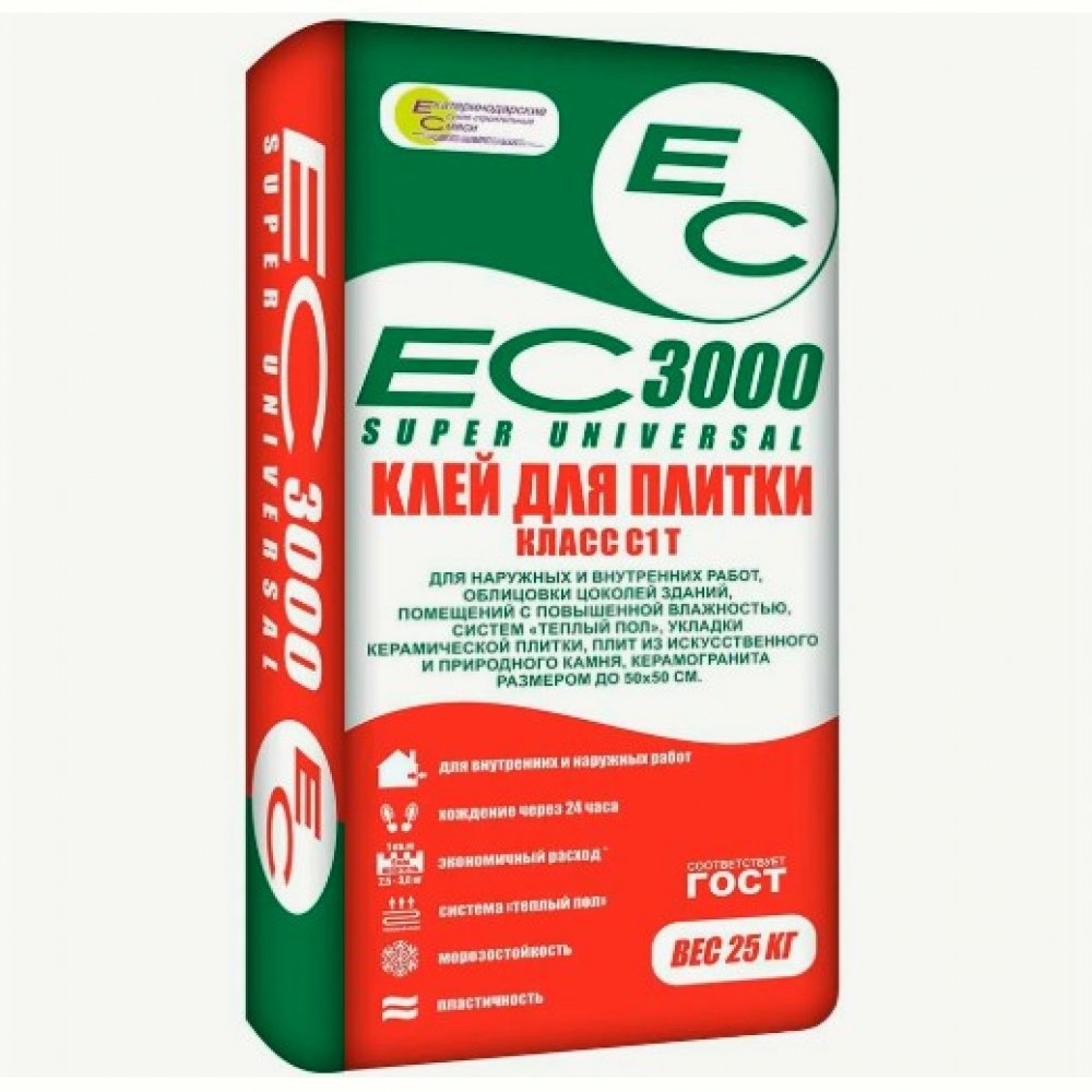 Клей плиточный ЕС-3000