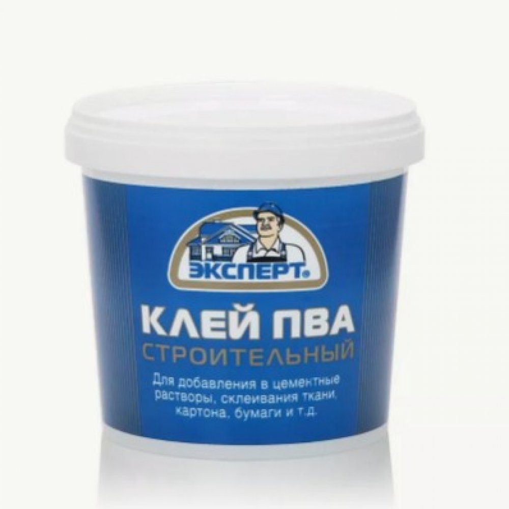 Клей ПВА строительный 0,9кг ЭКСПЕРТ