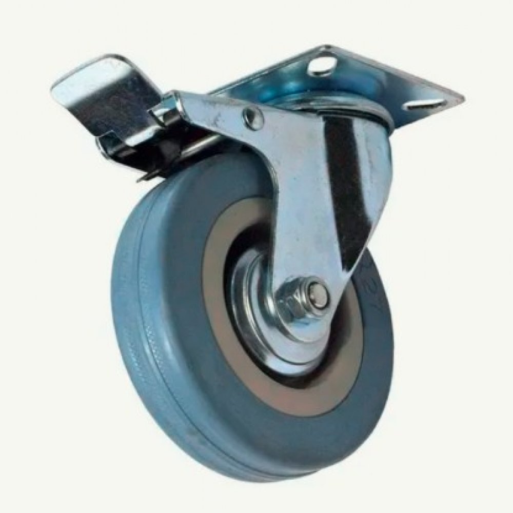 Колесо аппаратное поворотное крепление с тормозом 50мм SCGB 25