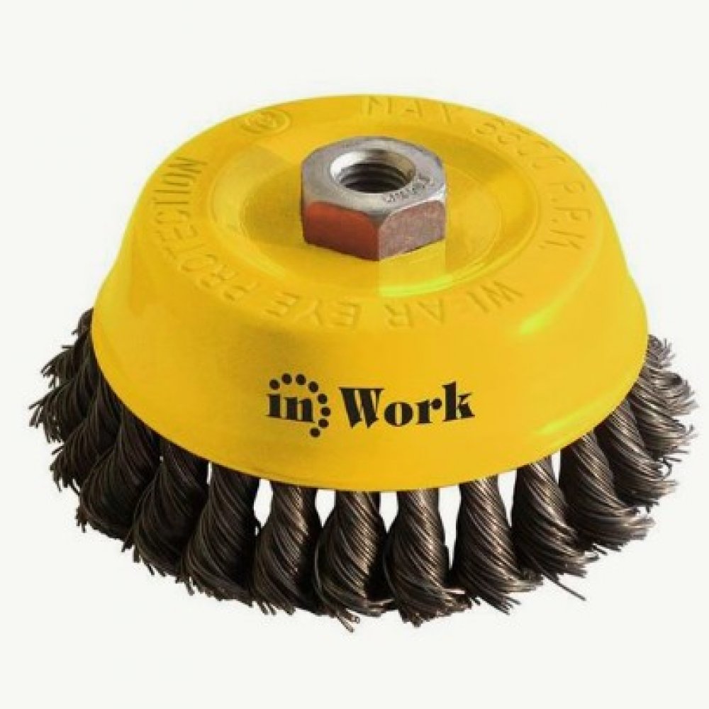 Корщетка Колесо витая 125мм ИнВорк 39042