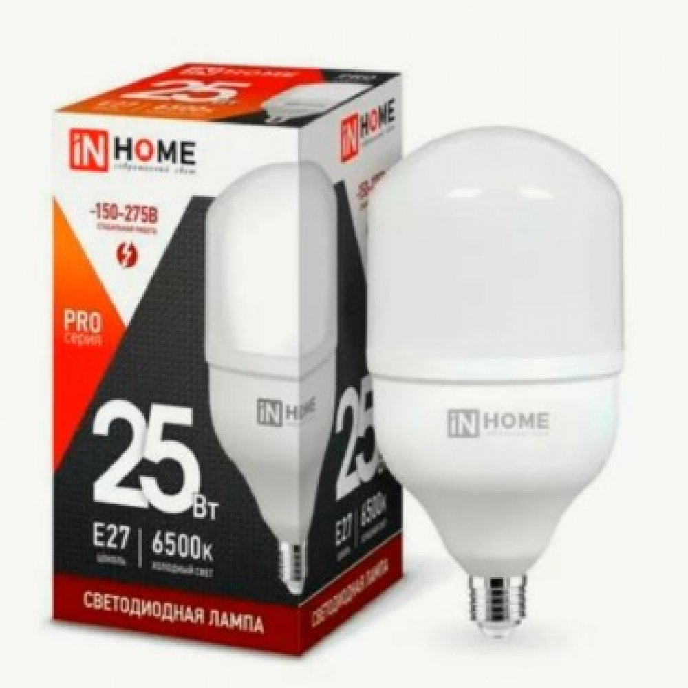 Лампа с/д Е27 25Вт 6500к LEO-10501-0085