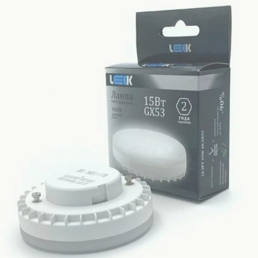 Лампа светодиодная 15Вт 6к GX53 LEO10508-0033