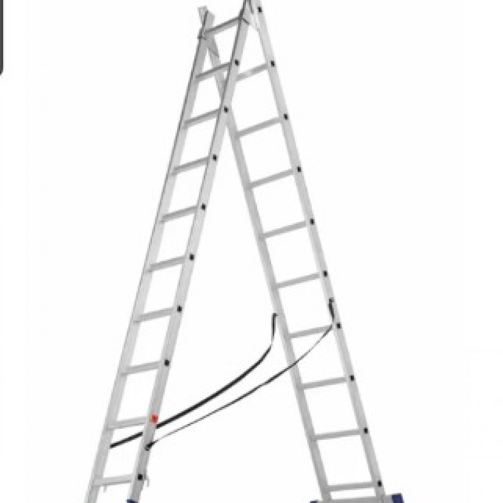 Лестница 2х10 ступеней алюминиевая 