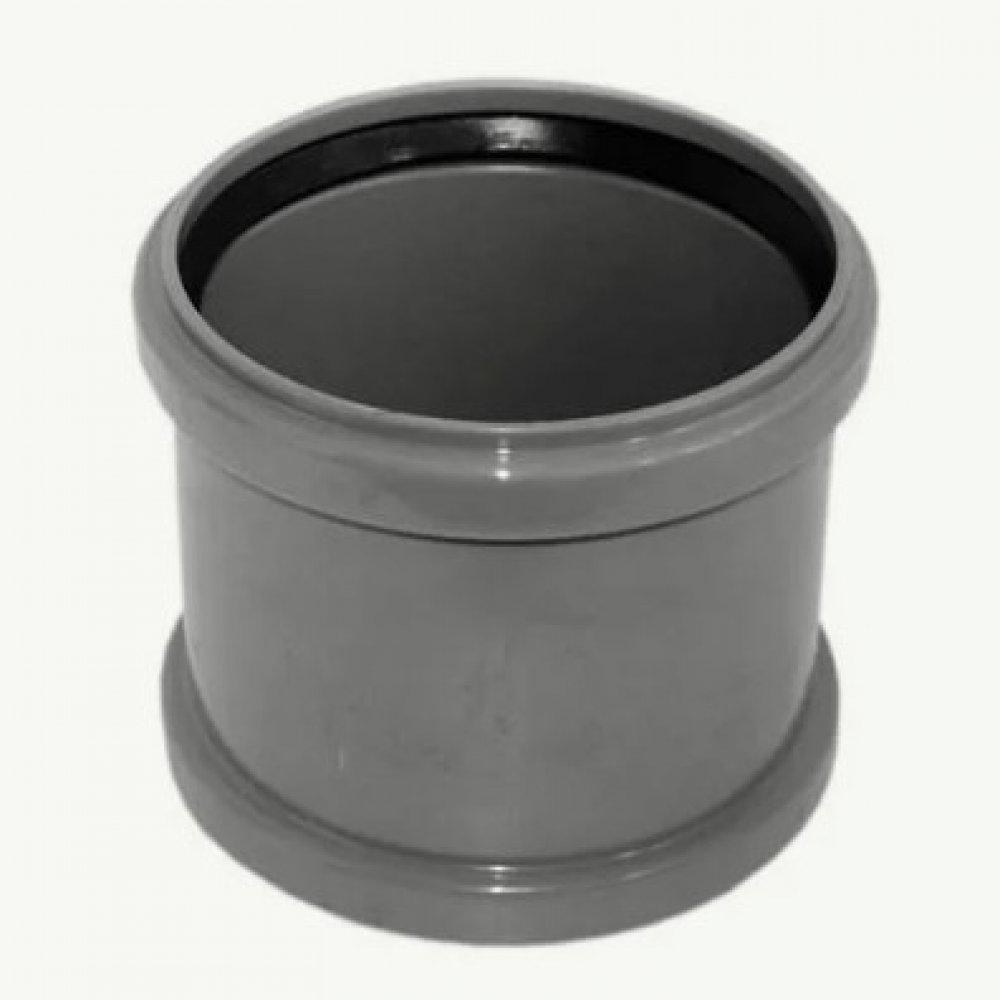 Муфта 50 проходная серая