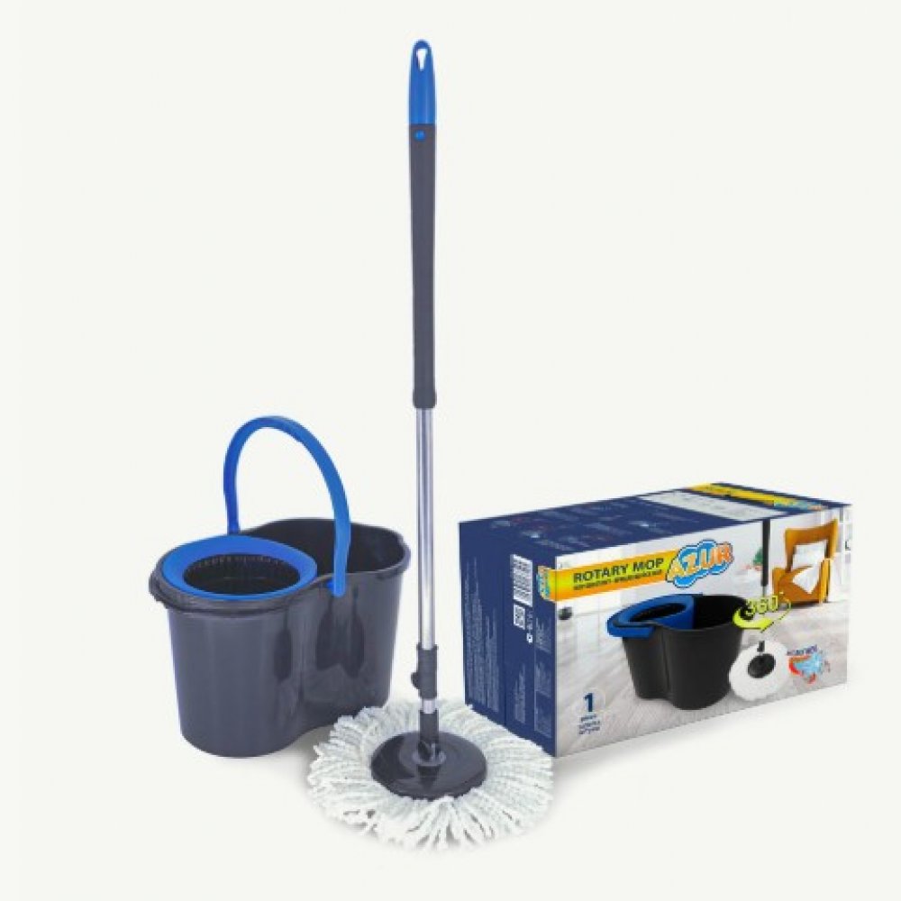 Набор для уборки ведро с отжимом+швабра 4012