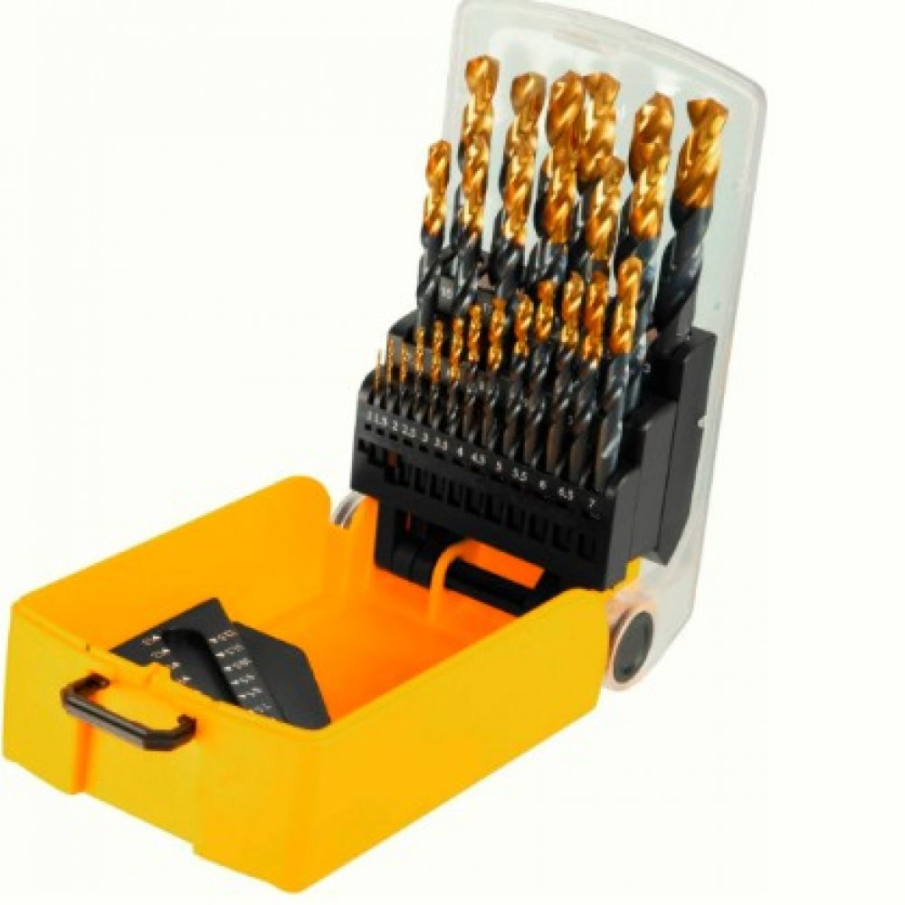 Набор сверл Дензел 25шт 1-13мм 72323