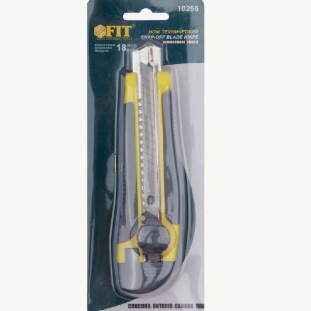 Нож технический 18мм Фит 10255