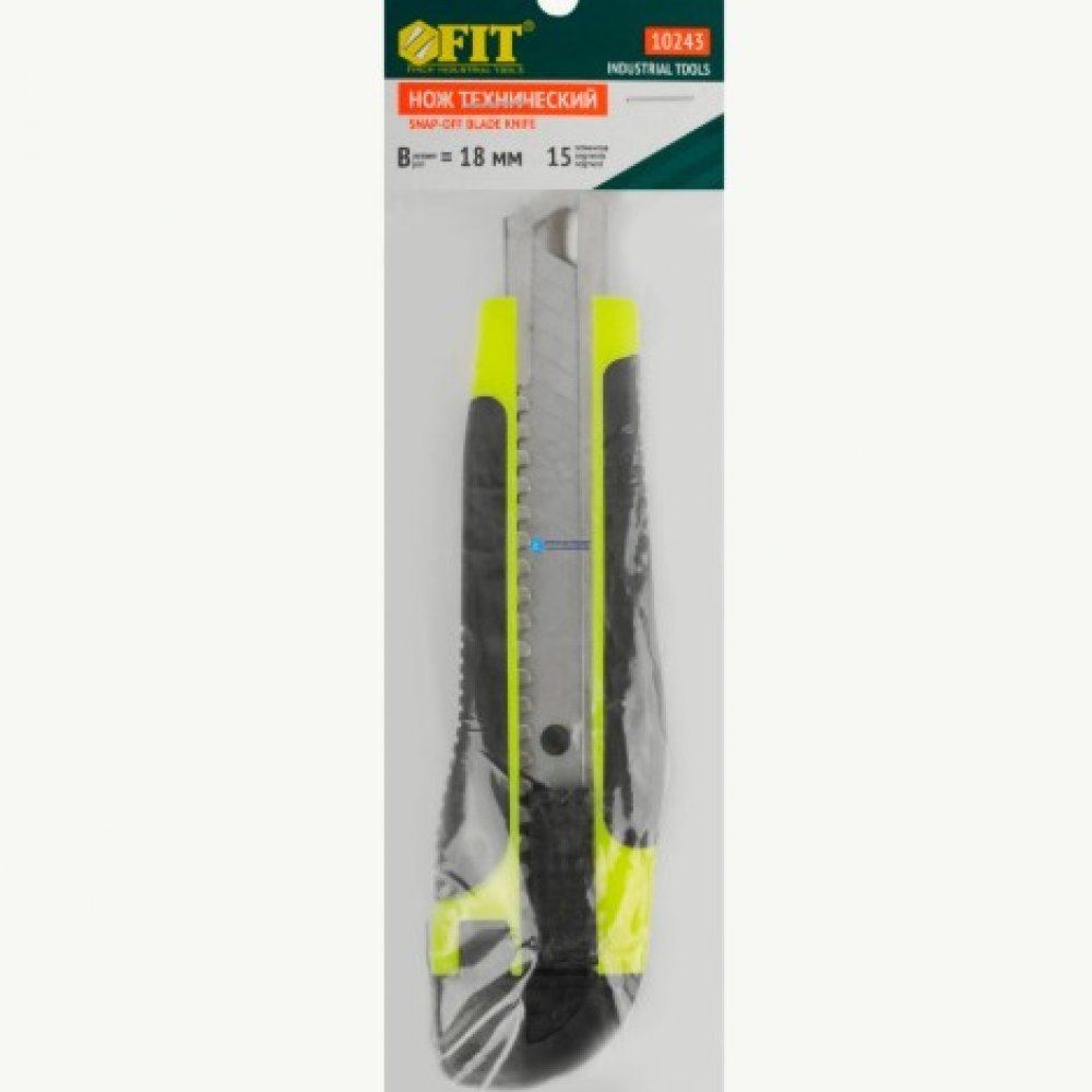 Нож технический 18мм усил. Фит 10243