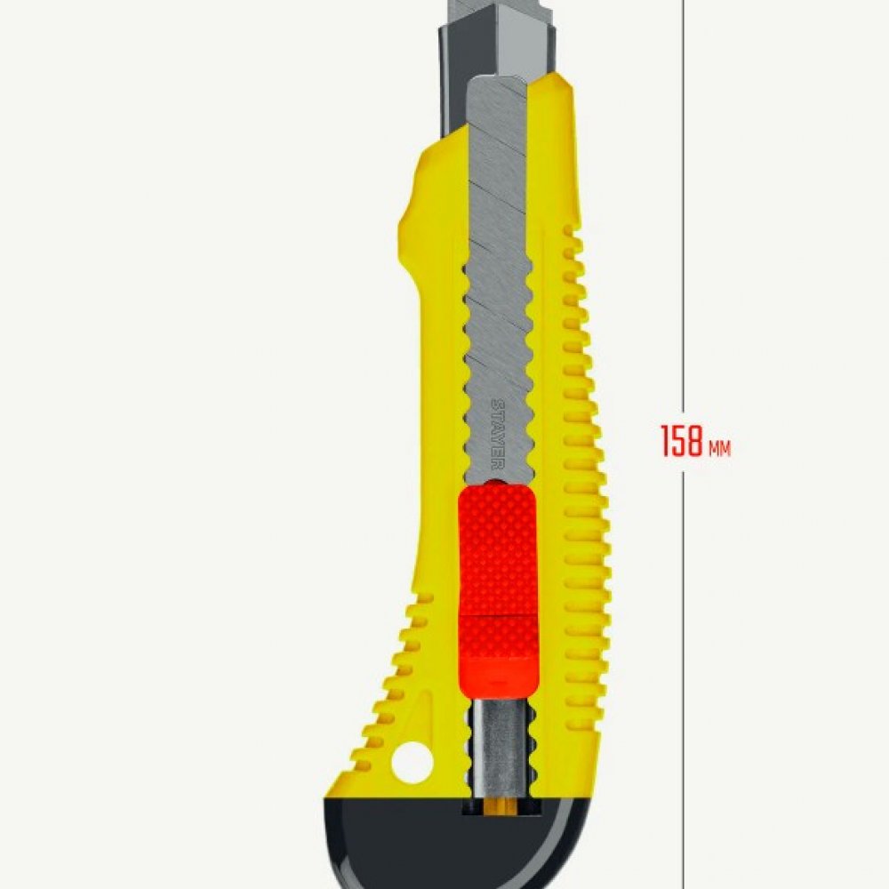 Нож упроченный Форс-М 18мм 0913_z01 Стаер