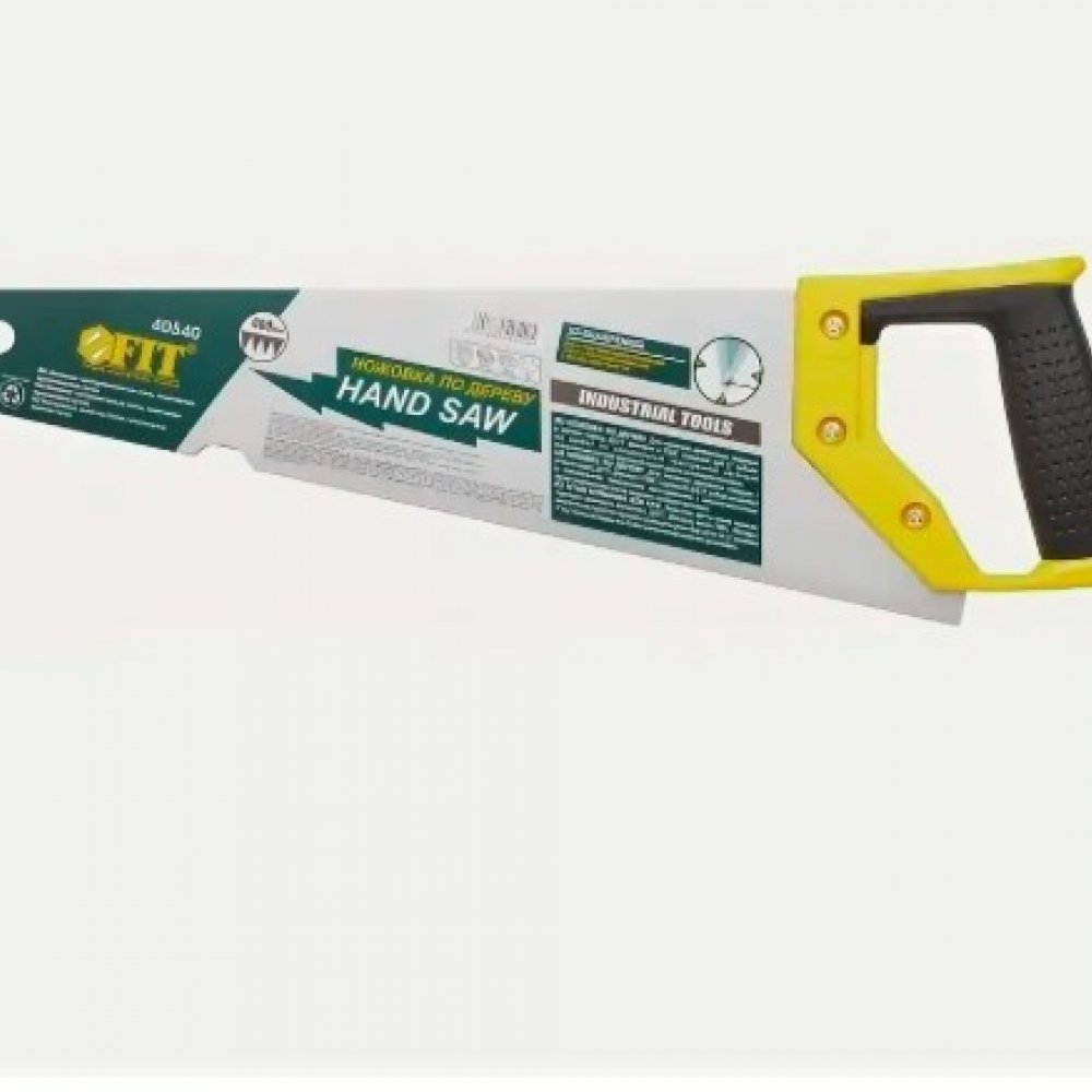 Ножовка по дереву каленый зуб Профи 400мм Фит 40532
