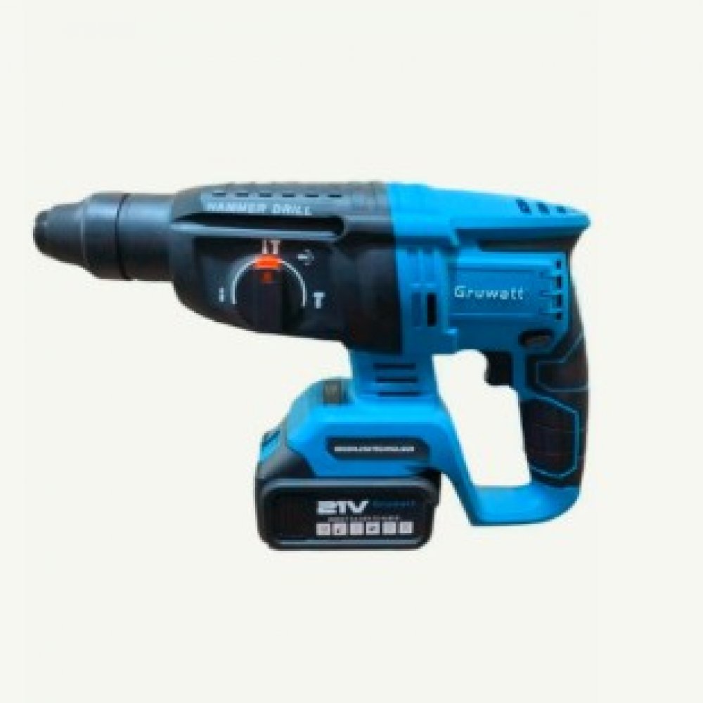 Перфоратор аккум. бесщет. Gruwatt DBL01 21Вт, 3-х реж, 2Дж, 4Ah аккум-2шт.