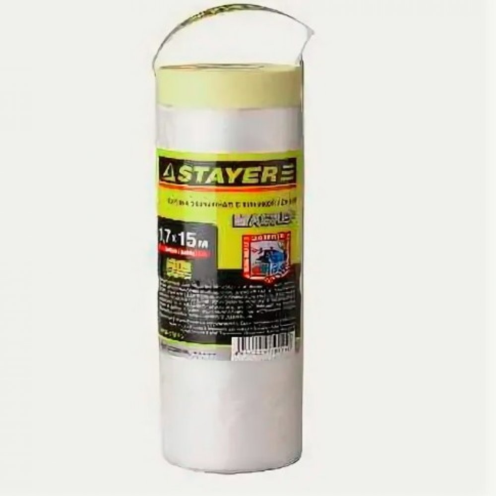 Плёнка защитная с клейкой лентой Стаер 1,7х15м 12255-170-15