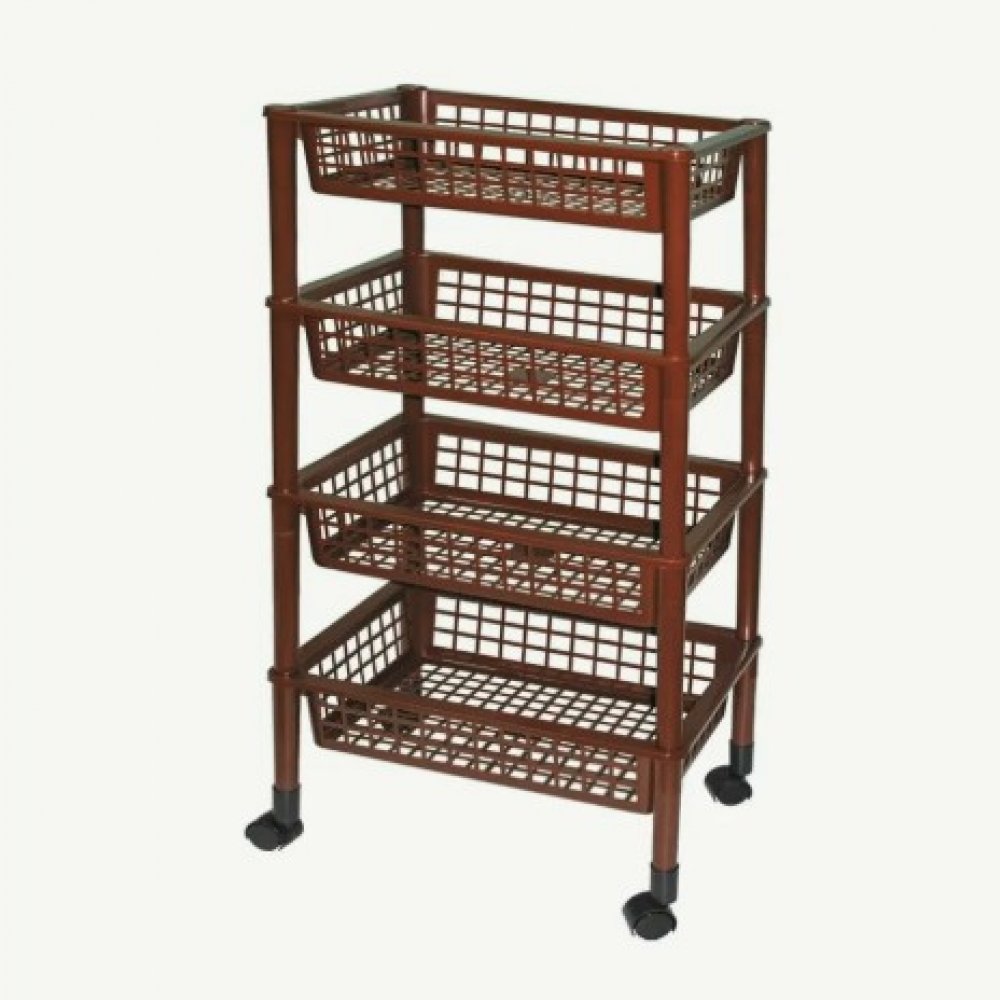 Полка Хозяюшка Капучино 4 яруса 160292