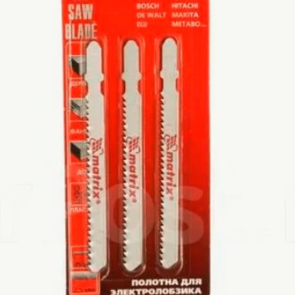 Полотна по дереву 75мм (3шт) 3-30мм 78203