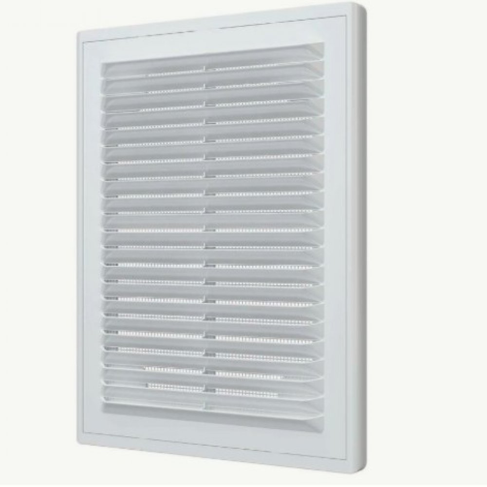 Решетка разъемная с сеткой наружный размер 253х183мм ЭРА 1825Р