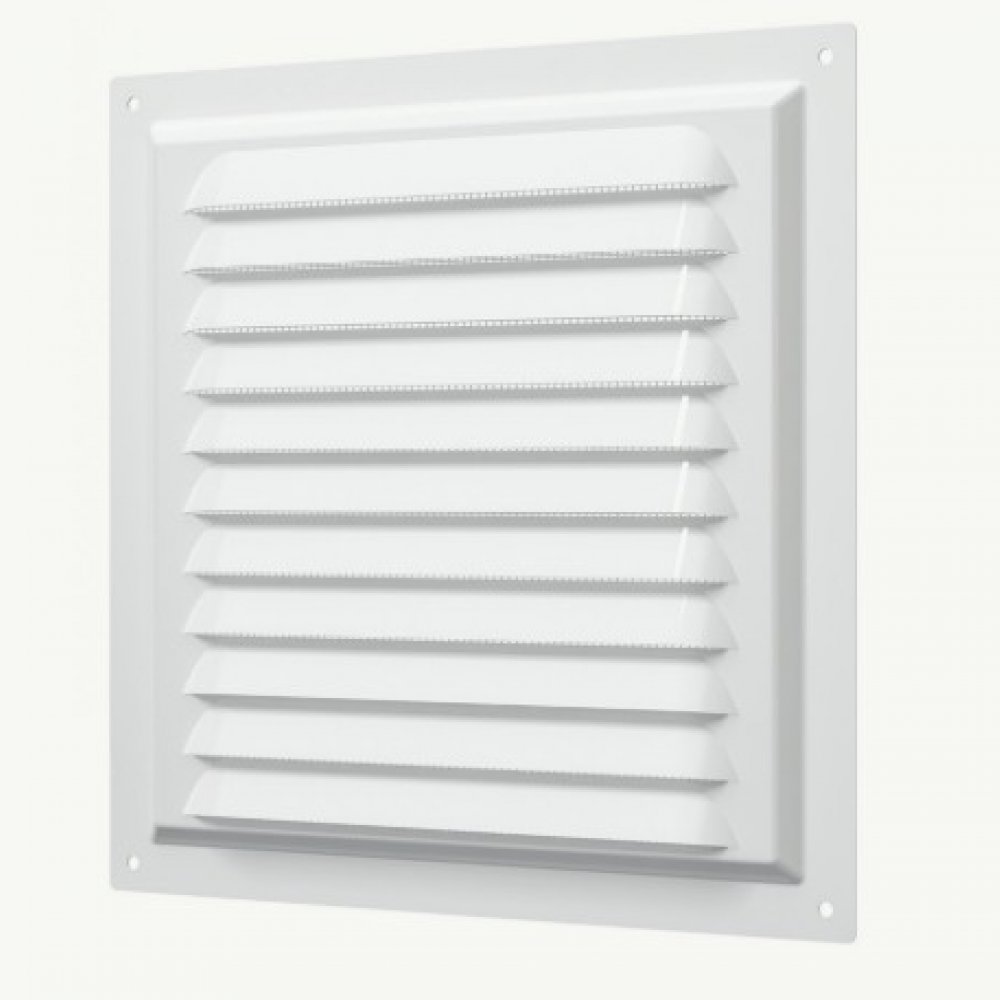 Решетка вентиляционная с сеткой против насекомых 20х20см ЭРА 2020МЭ