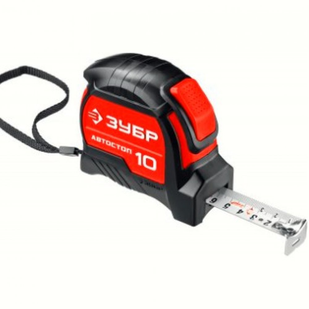 Рулетка ЗУБР автостоп 10м*25мм 34052-10-25